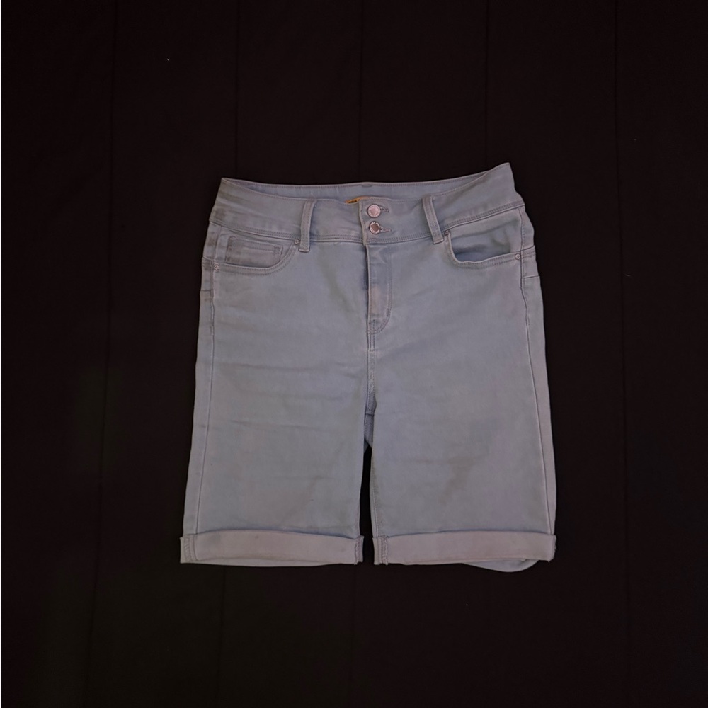 Women's Gray Denim Shorts
